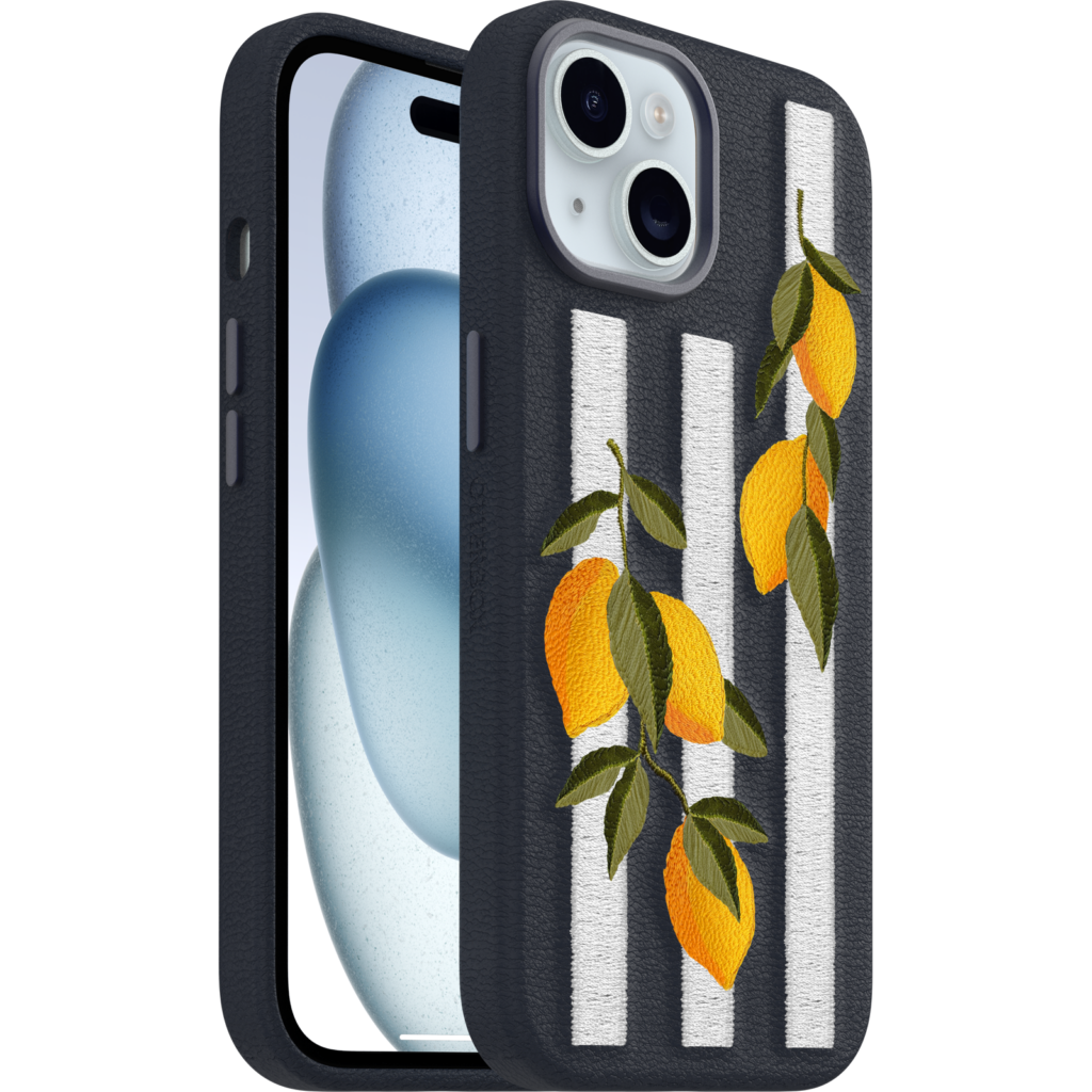 iPhone 15 Symmetry Series Cactus Leather Embroidery Case