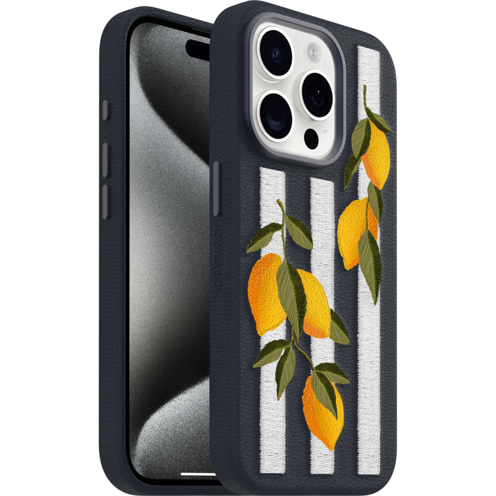 iPhone 15 Pro Symmetry Series Cactus Leather Embroidery Case