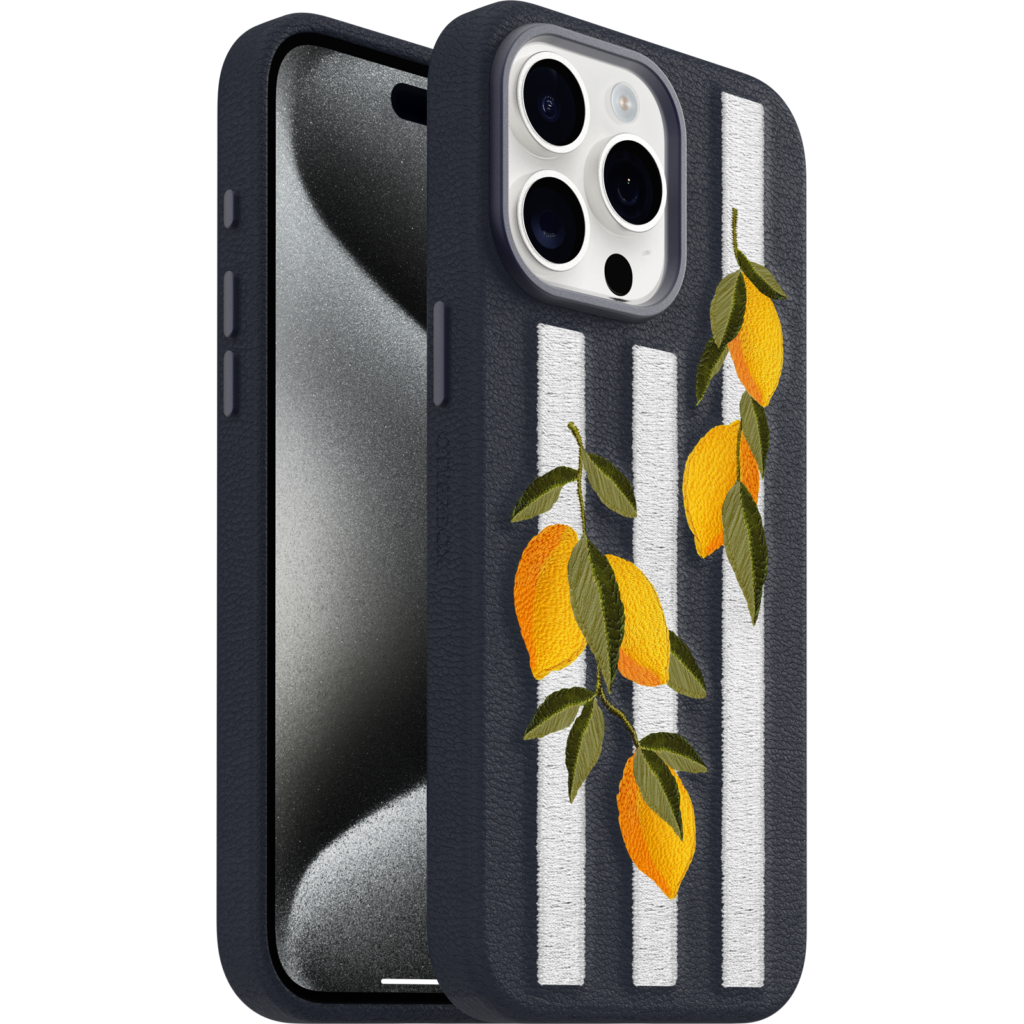 iPhone 15 Pro Max Symmetry Series Cactus Leather Embroidery Case